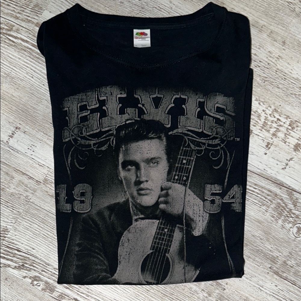 Elvis Black Graphic T-Shirt